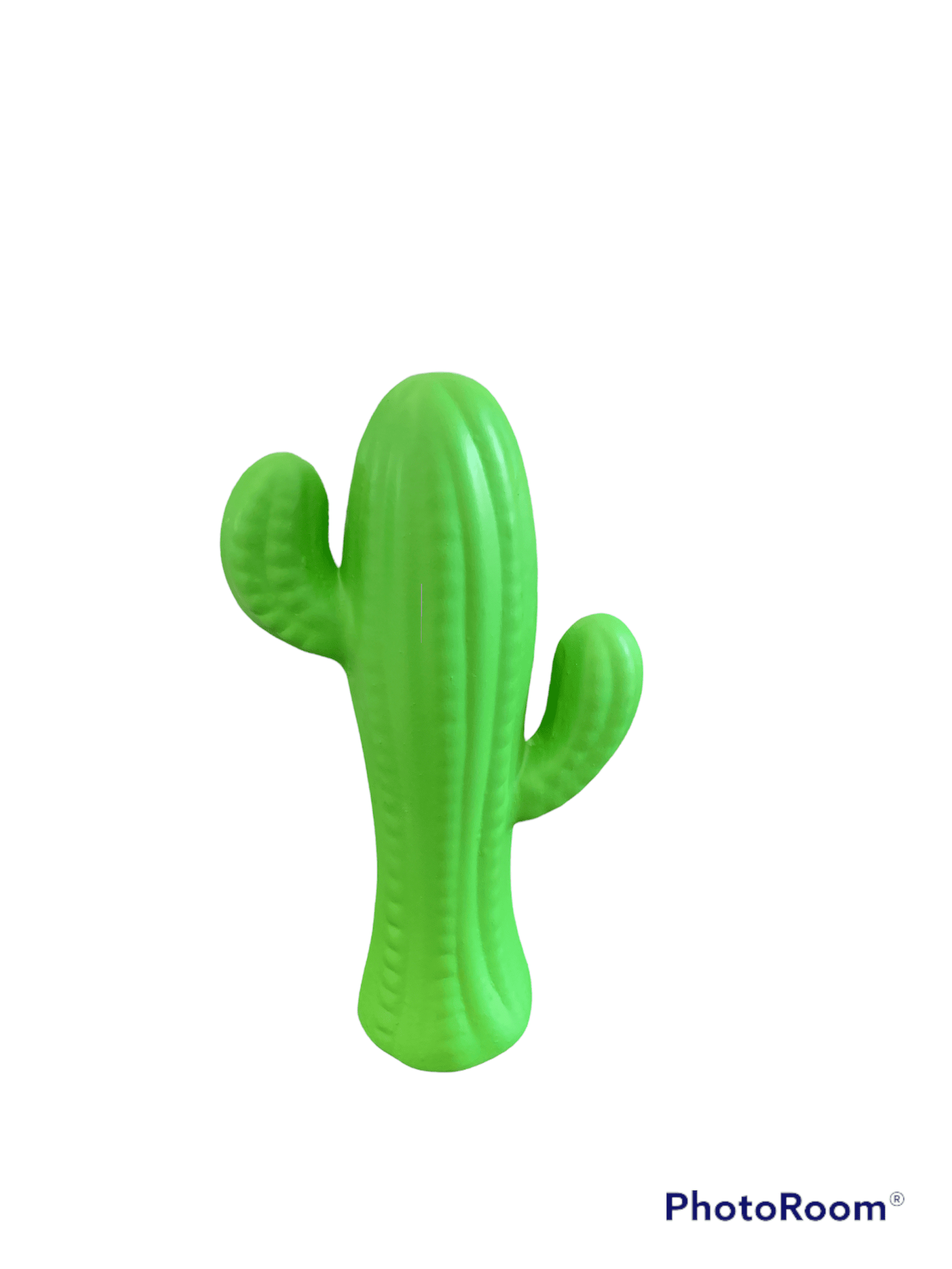 Cactus decorativo de cerâmica mod 2 verde limão